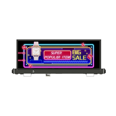 Zewnętrzny wyświetlacz reklamowy LED P2.5 Wyświetlacz LED na dachu taksówki Odporny na warunki atmosferyczne